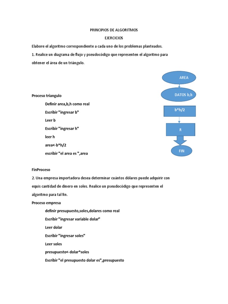 PRINCIPIOS DE ALGORITMOS 24-04-20 03 Tarea | PDF | Algoritmos ...