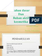 Bahan Dasar Kosmetika