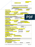 Formulario Nivel Categorización Ambiental