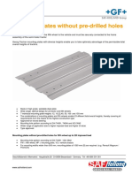 Mounting Plates Without Pre-Drilled Holes: Data Sheet