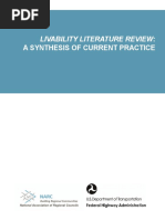 A Synthesis of Current Practice: Livability Literature Review