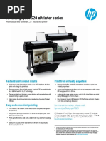 HP Designjet T520 Eprinter Series: Print From Virtually Anywhere Fast and Professional Results