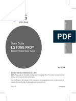 LG Tone Pro: User's Guide