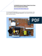 LCD TV Power Supply (IP BOARD) Schematic Diagram & Repair Tips For Sharp LCD TV-Intermittent Sound Problem