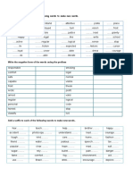 Prefixes and Suffixes: Add A Prefix To Each of The Following Words To Make New Words