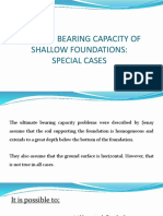 ultimate bearing capacity of shallow foundations special cases