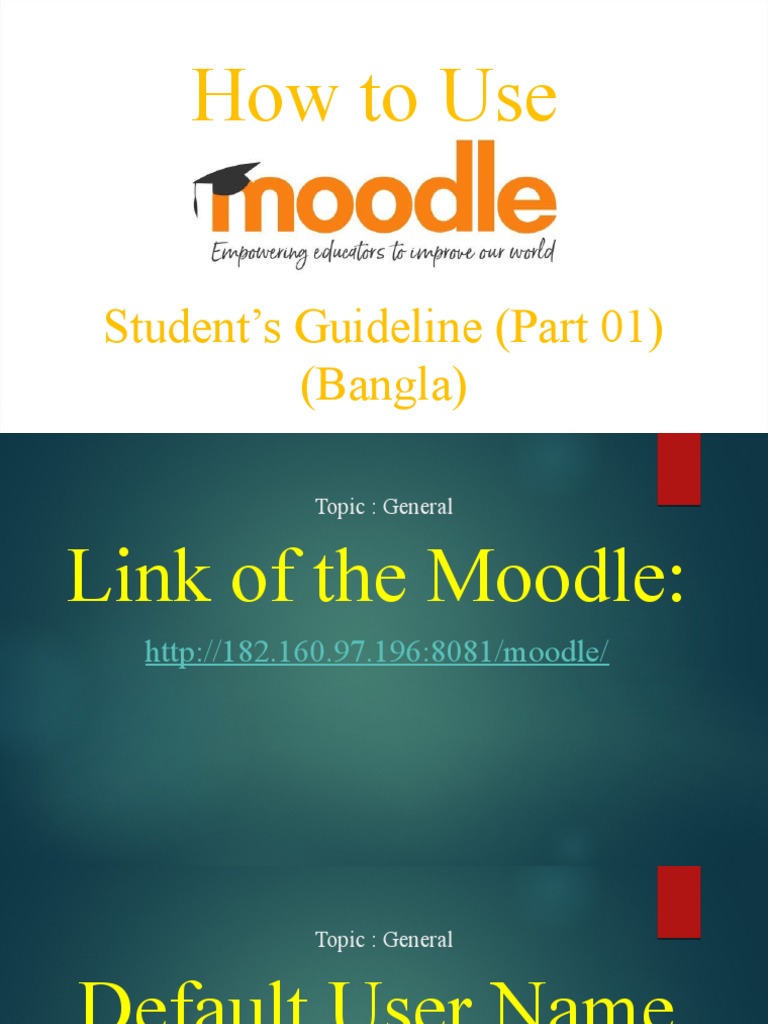 Student Guide to Moodle Features | PDF | Computers