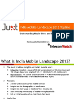 India Mobile Landscape 2013 Topline