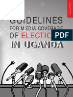 Guidelines on Media Coverage of Elections in Uganda - Revised 2020