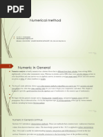 Numerical Method: Dr. Ali A. F. Al-Hamadani