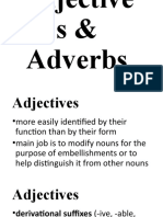 Adjectives & Adverbs