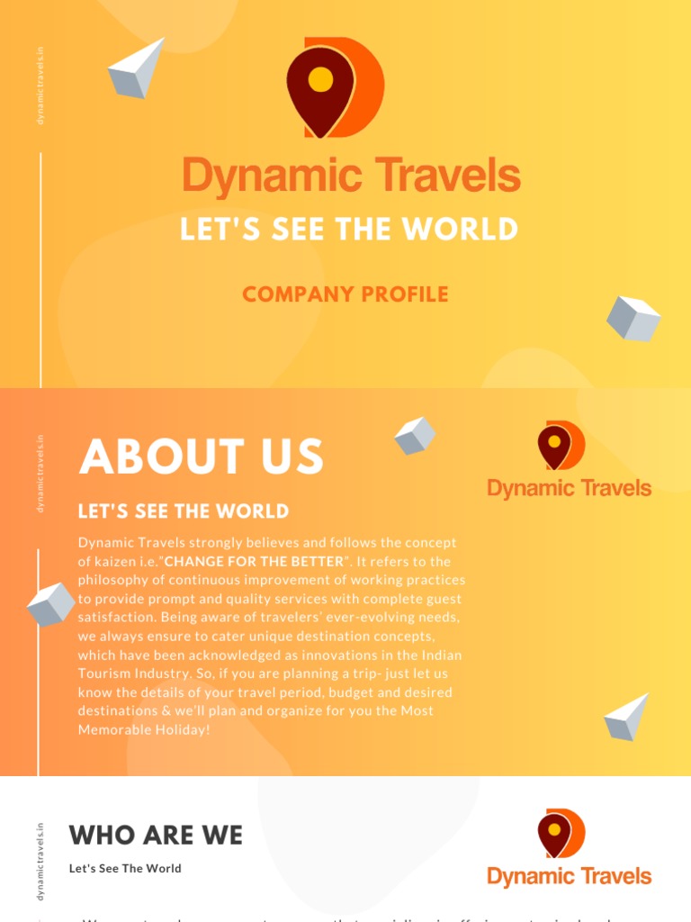 Dynamic Travels Company Profile PDF Travel Visa Economies