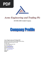 Acme Engineering and Trading PLC Company Profile