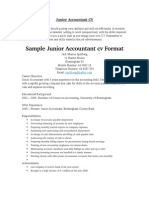 Junior Accountant CV