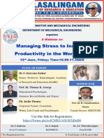 12th of June 2020-Webinar On Stress Management