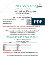 ST Charles Golf Outing Entry Flyer - 2020