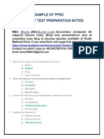 Sample of PPSC Accountant Test Preparation Notes: All Competitive Exam Mcqs & Interview Question