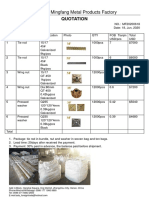 Quotation-Tie Rods, Wing Nuts and Washer Plate