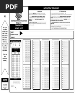 PRC Sample Answer Sheet For LET (Version 2.0) | PDF