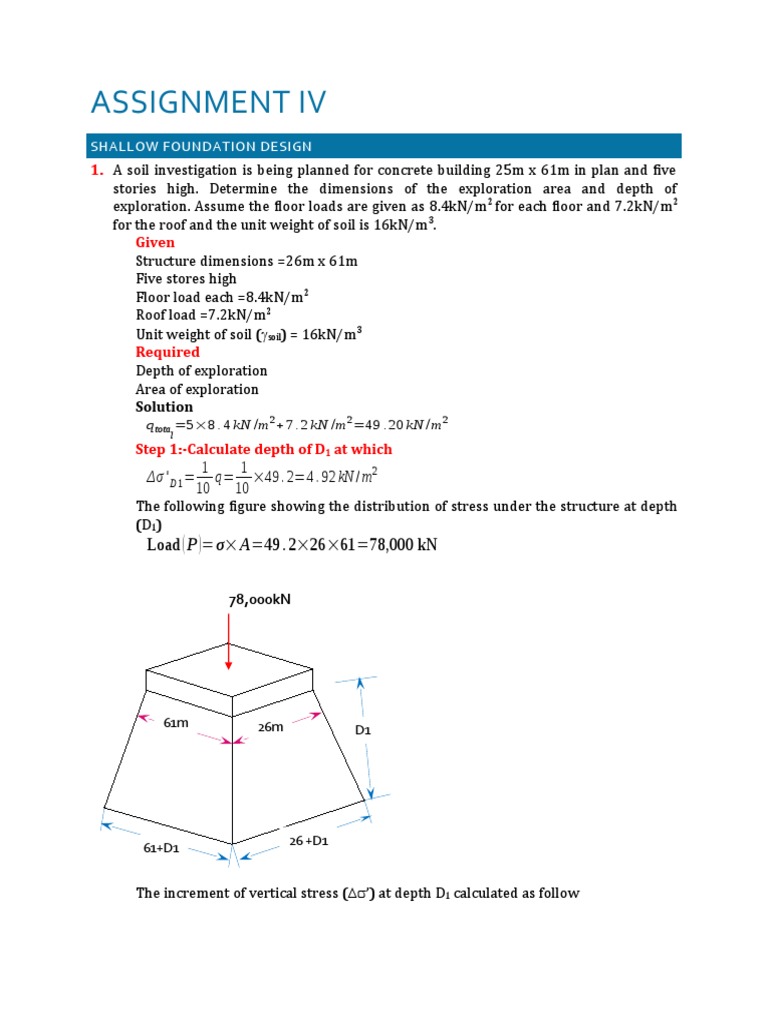 Shallow Foundation Design Analysis | PDF | Civil Engineering | Landscape
