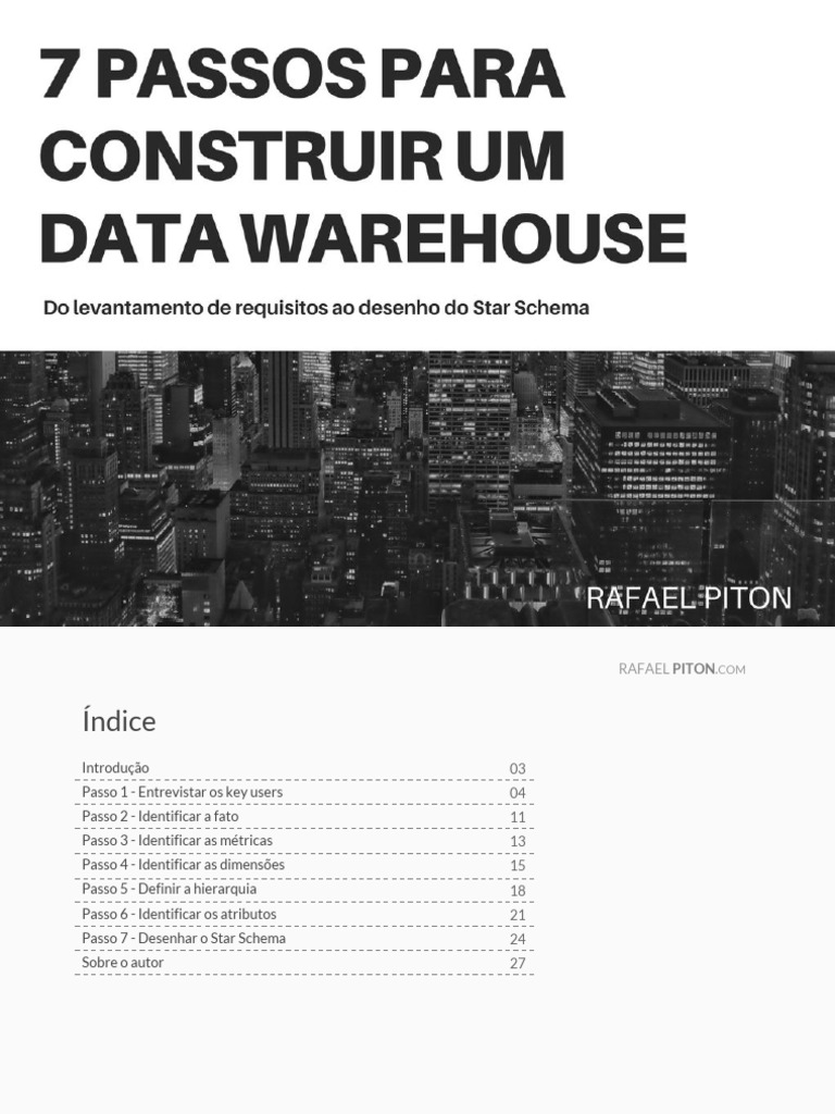 7 Passos para Criar um Data Warehouse | PDF | Armazém de dados ...