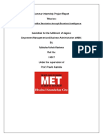 Summer Internship Project Report Titled On:: Workplace Conflict Resolution Through Emotional Intelligence