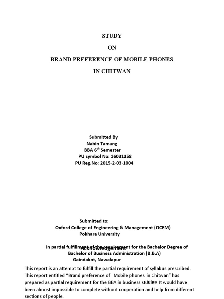 Research Project On Mobile Pdf Smartphone Mobile Phones
