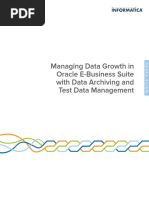 Managing Data Growth in Oracle E-Business Suite With Data Archiving and Test Data Management