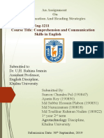 Course No: Eng-1211 Course Title: Comprehension and Communication Skills in English