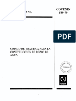 Norma Covenin 589-79 Construcción de Pozos de Agua.pdf