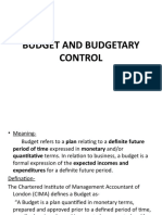 Budget and Budgetary Control-1