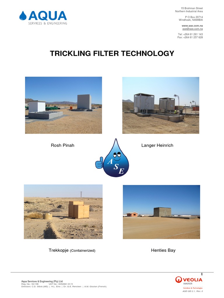Trickling Filter Technology: Rosh Pinah Langer Heinrich | PDF | Sewage ...
