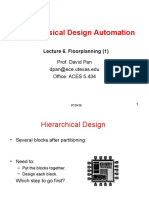 VLSI Physical Design Automation: Lecture 6. Floorplanning