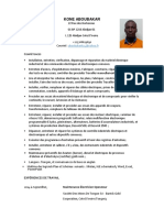 CV - Maintenance Electricien Operateur PDF