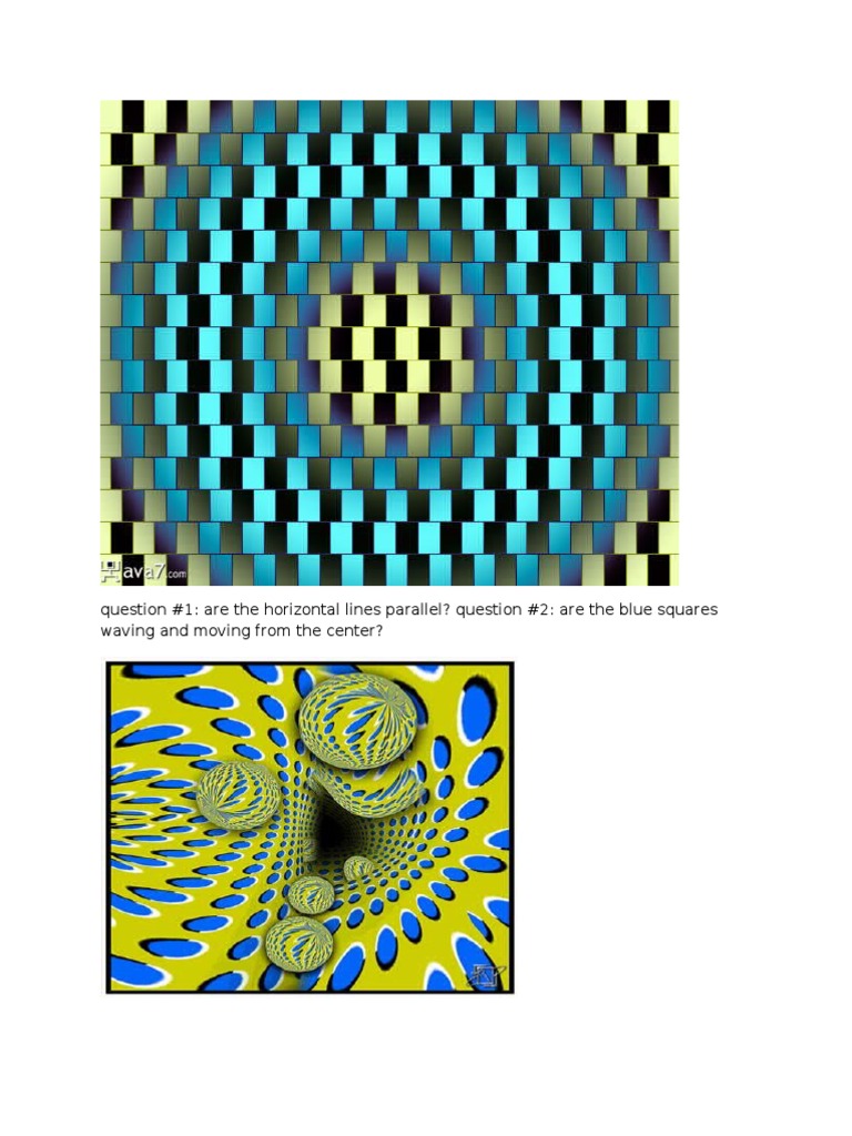 Optical Illusions: Parallel Lines & Waves | PDF