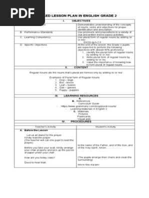 LESSON PLAIN IN ENGLISH