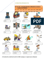 Jobs/Professions: 1.Decode the words and find the jobs (Дешифрирај ги зборовите и откриј ги