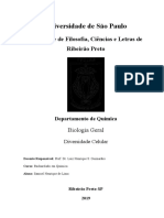 Diversidade Celular na Mucosa Bucal e Elodea