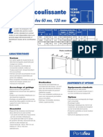 Porte Coulissante Acoustique. Coupe-Feu