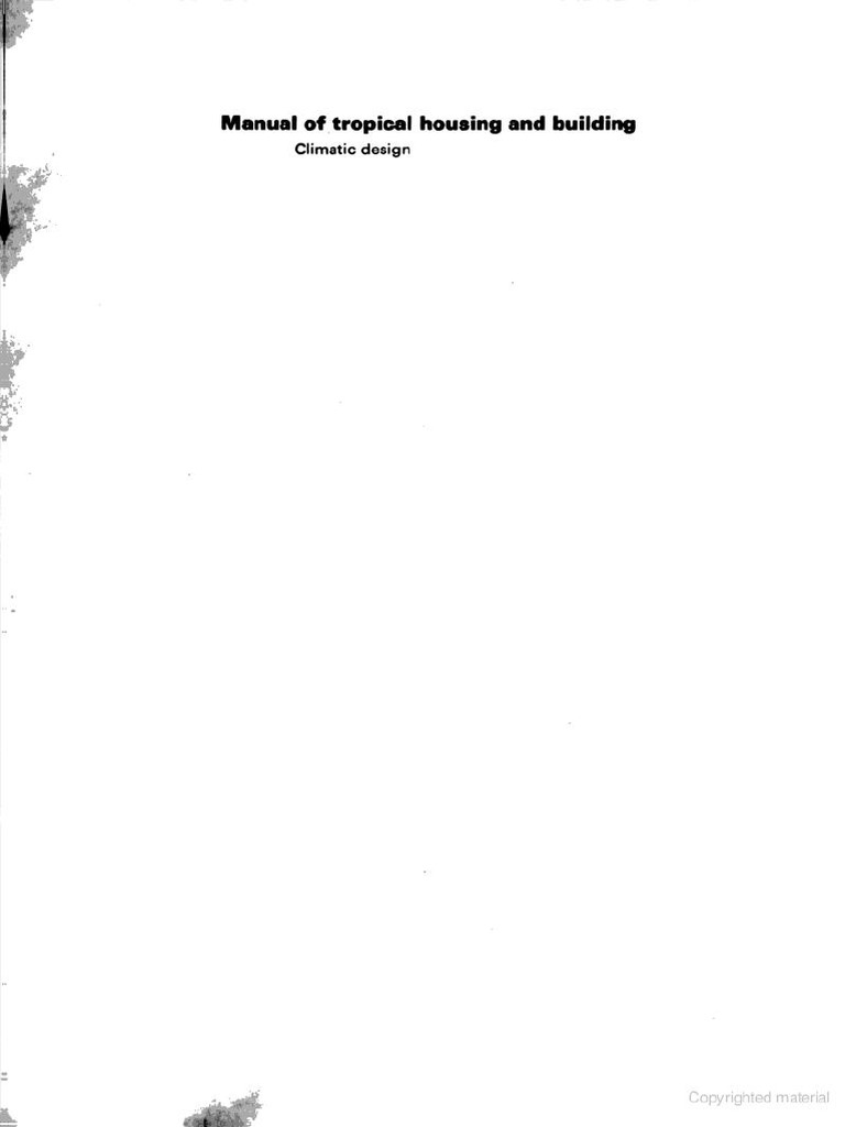 Otto H Koenigsberger - Manual of Tropical, Housing and Building | PDF