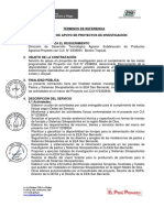 TDR Apoyo en Investigación EEA San Bernardo