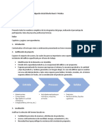 Estructura Desarrollo de Investigación Inicial Diseño Rural I