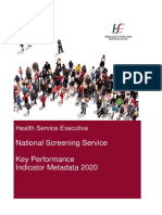 2020 National Screening Service Metadata PDF