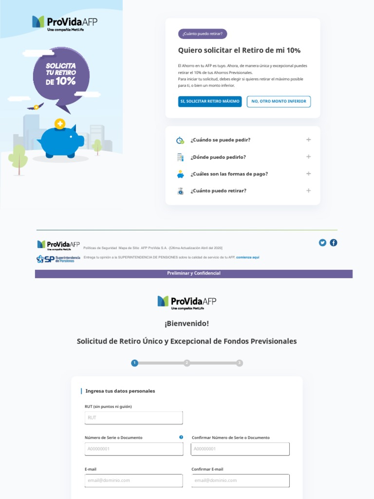 Copia de Formulario-Retiro-10% SIMPLIFICADO PDF | PDF | Pensión ...