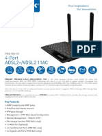 4-Port ADSL2+/VDSL2 11AC: PRS1841U