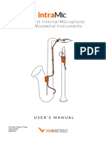 The First Internal Microphone For Woodwind Instruments: User'S Manual
