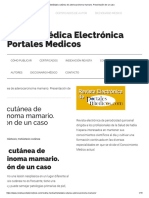 Metástasis Cutánea de Adenocarcinoma Mamario. Presentación de Un Caso PDF
