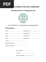 International Islamic University, Islamabad: Antennas and Wave Propagation Lab