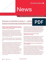 IFRS News updates on business combinations standard discussions