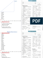 Progress Tests Unit 1-10 Summary